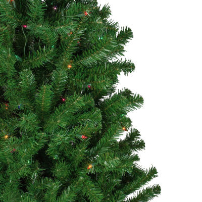 Northlight Norfolk Spruce Artificial  Multi Lights 7 Foot Pre-Lit Christmas Tree