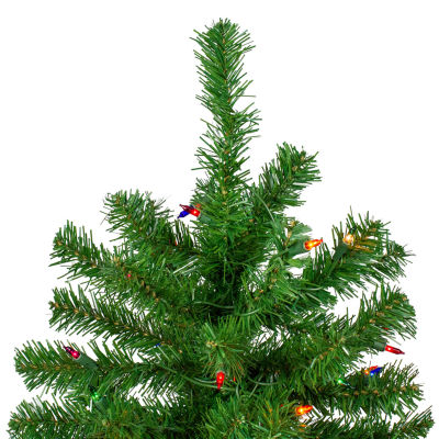 Northlight Norfolk Spruce Artificial  Multi Lights 7 Foot Pre-Lit Christmas Tree