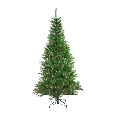 Northlight Medium Vail Spruce Artificial Multi Lights 7 Foot Pre-Lit Christmas Tree