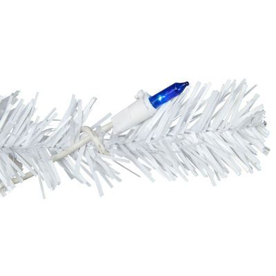Northlight Woodbury White Pencil Artificial Lights 6 1/2 Foot Pre-Lit Pine Christmas Tree