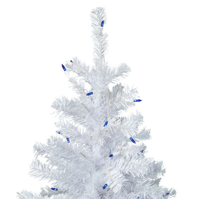 Northlight Woodbury White Pencil Artificial Lights 6 1/2 Foot Pre-Lit Pine Christmas Tree