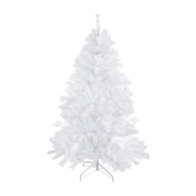 Northlight Full Icy White Spruce Artificial Unlit 7 Foot Christmas Tree
