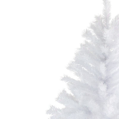 Northlight Full Icy White Spruce Artificial Unlit 7 Foot Christmas Tree