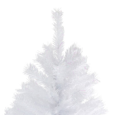 Northlight Full Icy White Spruce Artificial Unlit 7 Foot Christmas Tree