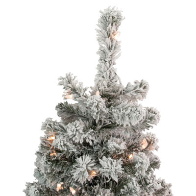 Northlight Madison Artificial Clear Lights /2 Foot Flocked Pine Christmas Tree