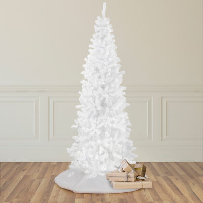 Northlight Pencil White Georgian Artificial  Unlit 7 1/2 Foot Pine Christmas Tree