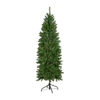 Northlight Unlit Pencil White River Artificial 7 1/2 Foot Fir Christmas Tree