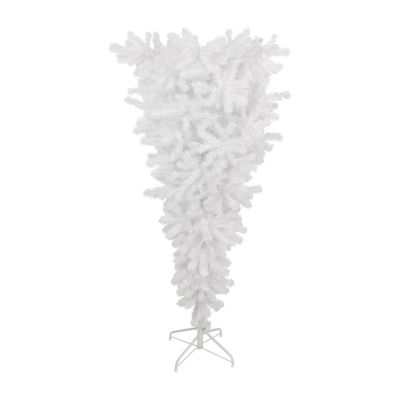 Northlight Upside Down White Spruce Artificial  Unlit 5 1/2 Foot Christmas Tree