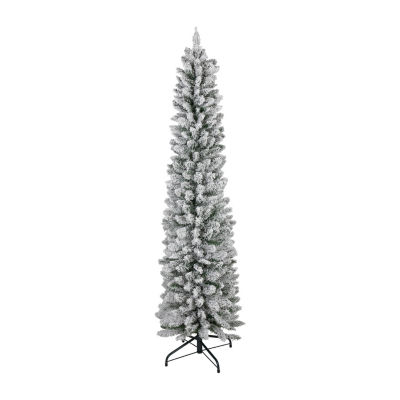 Northlight North River Pencil Artificial  Unlit 6 Foot Flocked Pine Christmas Tree