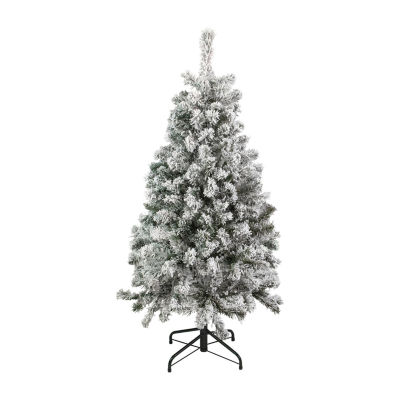 Northlight Madison Artificial  Unlit 4 1/2 Foot Flocked Pine Christmas Tree