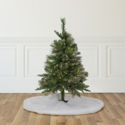 Northlight Kingston Cashmere Full Artificial  Clear Lights 3 Foot Pre-Lit Pine Christmas Tree