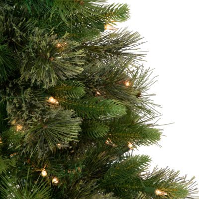 Northlight Kingston Cashmere Full Artificial  Clear Lights 3 Foot Pre-Lit Pine Christmas Tree