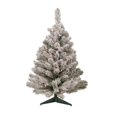 Northlight Heavily Madison Medium Artificial  Clear Lights 3 Foot Pre-Lit Pine Christmas Tree