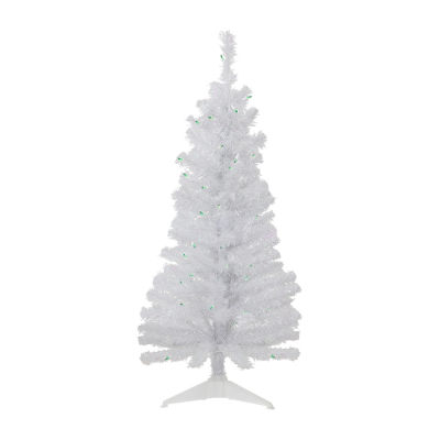 Northlight Rockport White Artificial Lights Foot Pre-Lit Pine Christmas Tree
