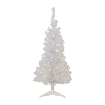 Northlight Rockport White Artificial Clear Lights Foot Pre-Lit Pine Christmas Tree