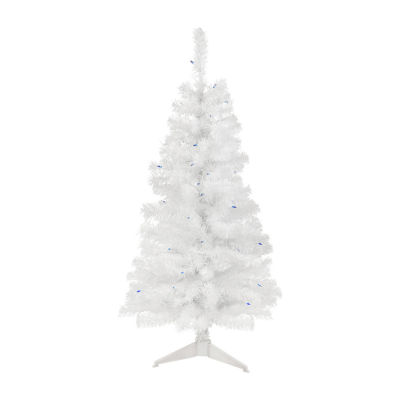 Northlight Slim White Artificial Lights Foot Pre-Lit Pine Christmas Tree