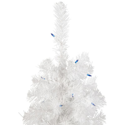 Northlight Slim White Artificial Lights Foot Pre-Lit Pine Christmas Tree