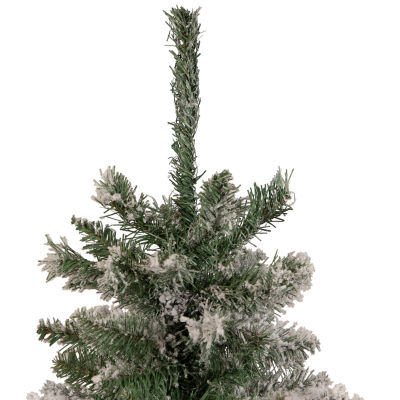 Northlight Heavily Medium Artificial Unlit 3 Foot Flocked Pine Christmas Tree