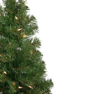 Northlight Oakridge Noble Artificial  Clear Lights 3 Foot Pre-Lit Fir Christmas Tree