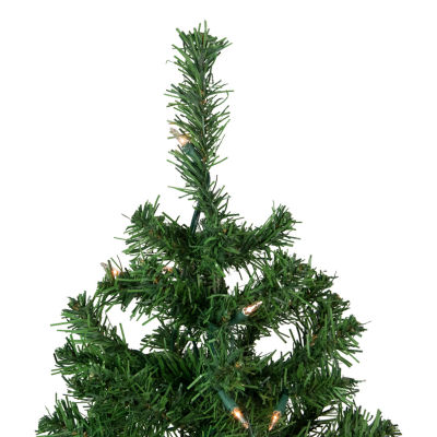 Northlight Green Medium Niagara Artificial Clear Lights 3 Foot Pre-Lit Pine Christmas Tree