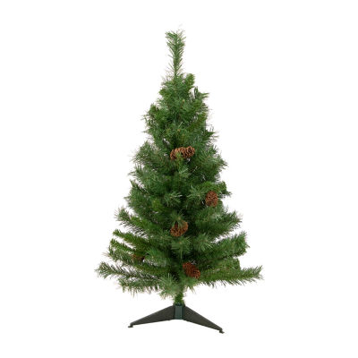 Northlight Medium Black River Artificial Unlit 3 Foot Pine Christmas Tree