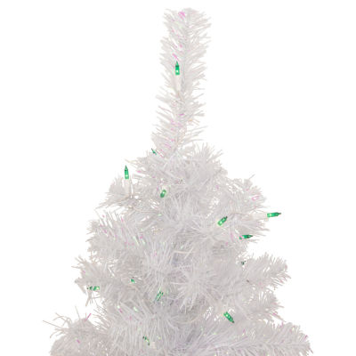 Northlight Lighted Rockport White Artificial  Green Lights 2 Foot Pre-Lit Pine Christmas Tree