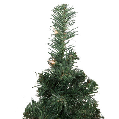 Northlight Slim Blackwater Artificial Clear Lights 2 Foot Pre-Lit Fir Christmas Tree