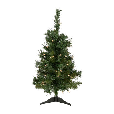 Northlight Medium Aspen Artificial Clear Lights 2 Foot Pre-Lit Pine Christmas Tree