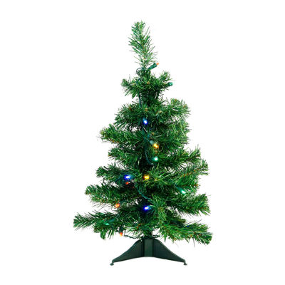 Northlight Medium Mixed Classic Artificial Multicolor Led Lights 2 Foot Pre-Lit Pine Christmas Tree