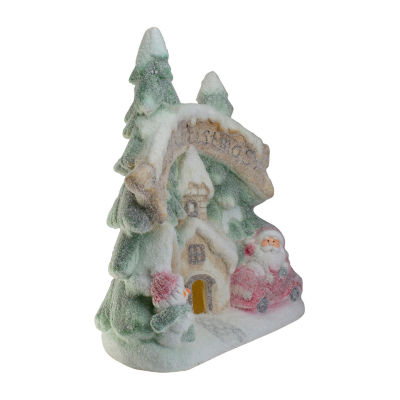 Northlight 16.5in Led Glittered Snow-Covered Winter Tabletop Decoration Lighted Christmas Village