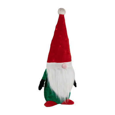 Northlight Lighted Red And Green Christmas Yard Decoration  35-Inch Gnome