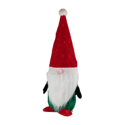 Northlight Lighted Red And Green Christmas Yard Decoration  35-Inch Gnome