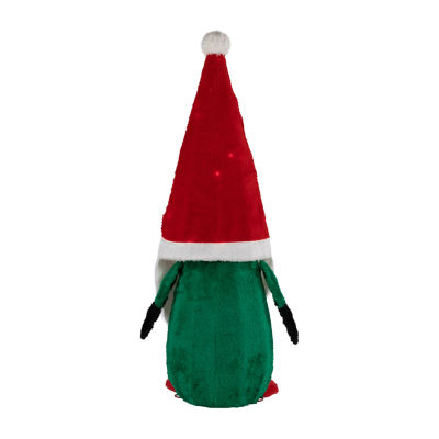 Northlight Lighted Red And Green Christmas Yard Decoration  35-Inch Gnome