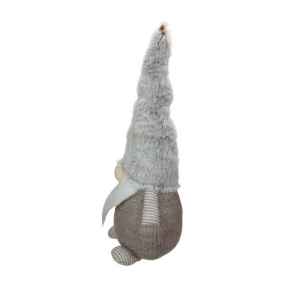 Northlight 23.5in Led Lighted Brown And White Knit  Christmas Christmas Gnome
