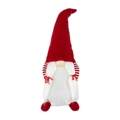 Northlight 20.5in Red And White Inhands In Pocketin Girl Christmas  Decoration Gnome