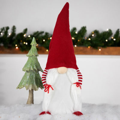 Northlight 20.5in Red And White Inhands In Pocketin Girl Christmas  Decoration Gnome