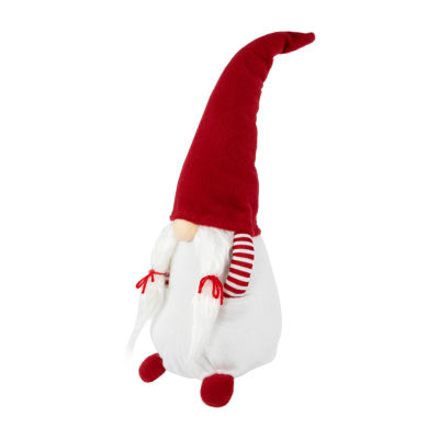 Northlight 20.5in Red And White Inhands In Pocketin Girl Christmas  Decoration Gnome