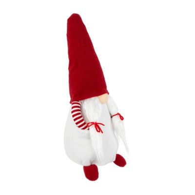 Northlight 20.5in Red And White Inhands In Pocketin Girl Christmas  Decoration Gnome