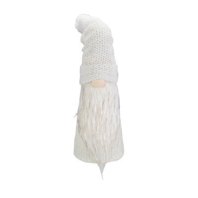 Northlight 20in Led Lighted White Knit  Christmas Gnome