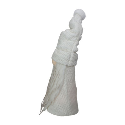 Northlight 20in Led Lighted White Knit  Christmas Gnome