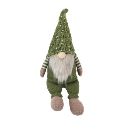 Northlight 20.5in Olive Green Sitting Christmas  Decoration Gnome