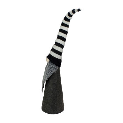 Northlight 27in Led Lighted Black And White Striped  Christmas Christmas Gnome