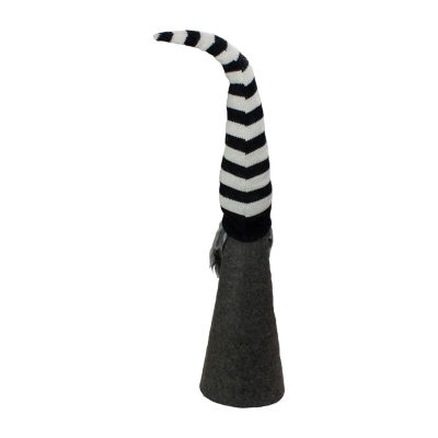 Northlight 27in Led Lighted Black And White Striped  Christmas Christmas Gnome