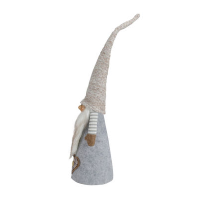 Northlight 21in Gray And Beige Cone Boy Christmas Gnome