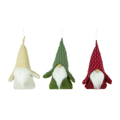 Northlight Set Of 3 Standing Plush Christmas Figures 8.5in Christmas Gnome