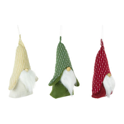 Northlight Set Of 3 Standing Plush Christmas Figures 8.5in Gnome