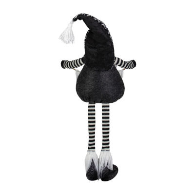 Northlight 30-Inch Black And White Injoyin  Plush Tabletop Christmas Decoration Gnome