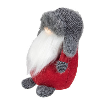 Northlight 8.25in Led Lighted Red And Gray  Christmas Gnome
