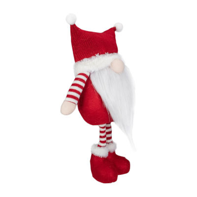 Northlight 18.5in Plush Red And White Standing Tabletop  Christmas Decoration Gnome