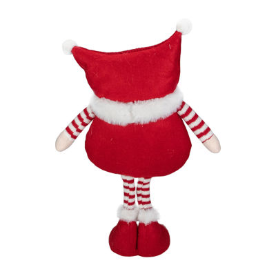 Northlight 18.5in Plush Red And White Standing Tabletop  Christmas Decoration Gnome
